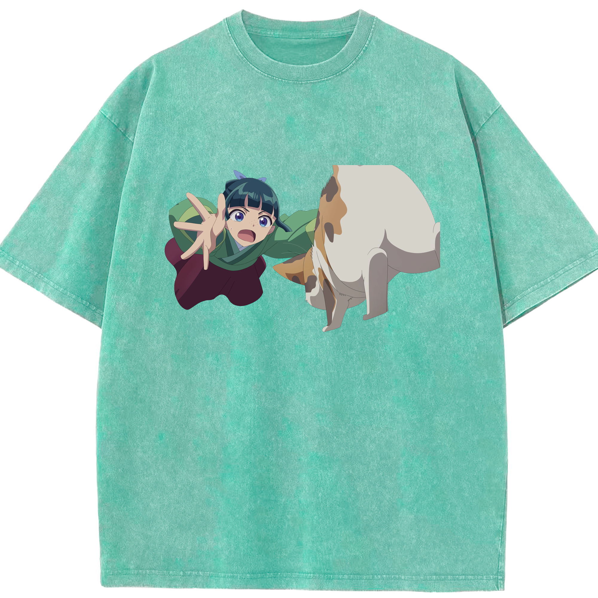 （画像用） 薬屋のひとりごと The Apothecary Diaries 綿100% ヴィンテージ風 半袖Tシャツ（フロントプリント）